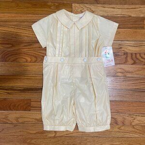 Vintage Boys Lynley Designs Yellow Button-On, 2T